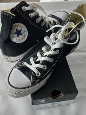 Converse Black and White High Top Sneakers